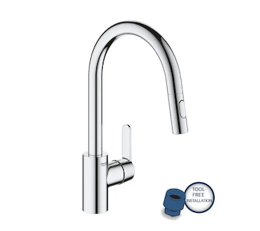 Grohe Get - Dřezová baterie s výsuvnou sprškou, chrom 31484001