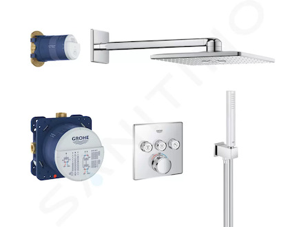 Grohe Grohtherm SmartControl Perfect - Sprchový set s termostatem pod omítku, 31 cm, 2 proudy, chrom 34706000