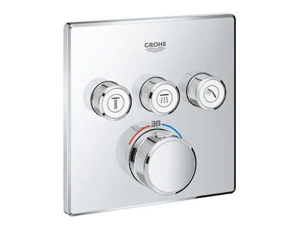 Grohe Grohtherm SmartControl - Termostatická baterie pod omítku, 3 ventily, chrom 29126000