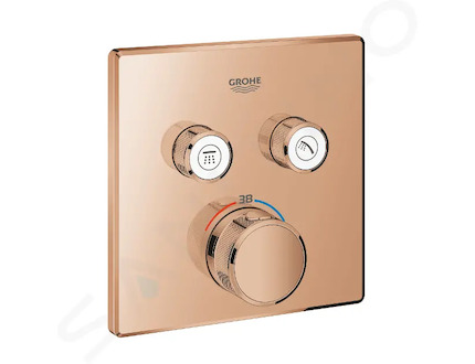 Grohe Grohtherm SmartControl - Termostatická baterie pod omítku, pro 2 spotřebiče, Warm Sunset 29124DA0