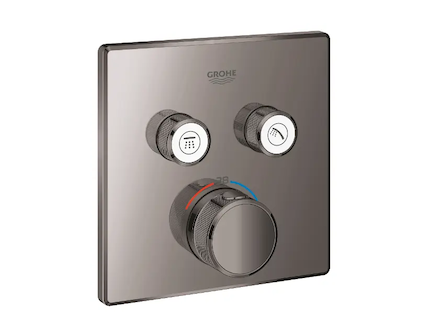 Grohe Grohtherm SmartControl - Termostatická baterie pod omítku se 2 ventily, Hard Graphite 29124A00
