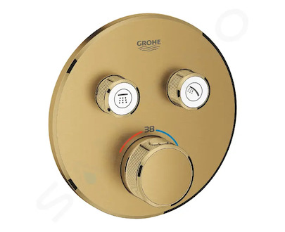 Grohe Grohtherm SmartControl - Termostatická sprchová baterie pod omítku, 2 ventily, kartáčovaný Cool Sunrise 29119GN0
