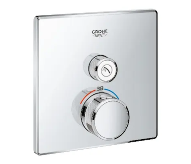 Grohe Grohtherm SmartControl - Termostatická sprchová baterie pod omítku s 1 ventilem, chrom 29123000