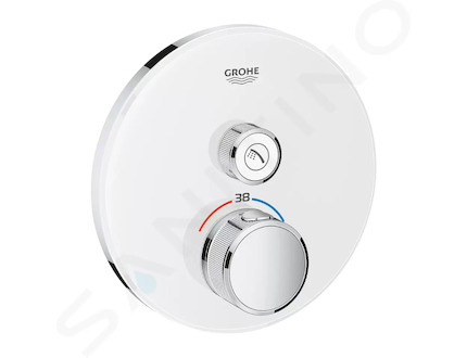 Grohe Grohtherm SmartControl - Termostatická sprchová baterie pod omítku s 1 ventilem, měsíční bílá 29150LS0