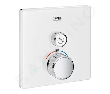 Grohe Grohtherm SmartControl - Termostatická sprchová baterie pod omítku s 1 ventilem, měsíční bílá 29153LS0