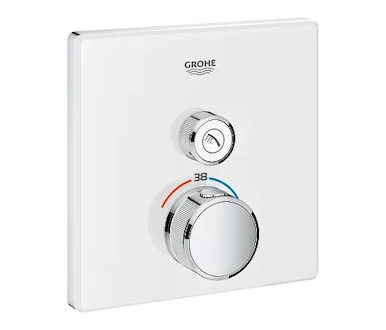 Grohe Grohtherm SmartControl - Termostatická sprchová baterie pod omítku s 1 ventilem, měsíční bílá 29153LS0