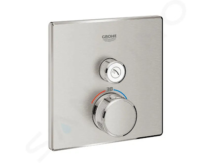Grohe Grohtherm SmartControl - Termostatická sprchová baterie pod omítku s 1 ventilem, supersteel 29123DC0