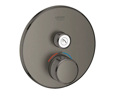 Grohe Grohtherm SmartControl - Termostatická sprchová baterie pod omítku s jedním ventilem, kartáčovaný Hard Graphite 29118AL0