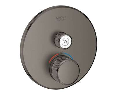 Grohe Grohtherm SmartControl - Termostatická sprchová baterie pod omítku s jedním ventilem, kartáčovaný Hard Graphite 29118AL0