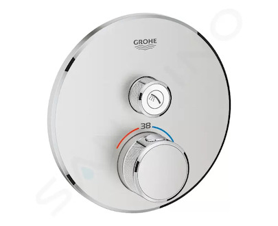 Grohe Grohtherm SmartControl - Termostatická sprchová baterie pod omítku s jedním ventilem, supersteel 29118DC0