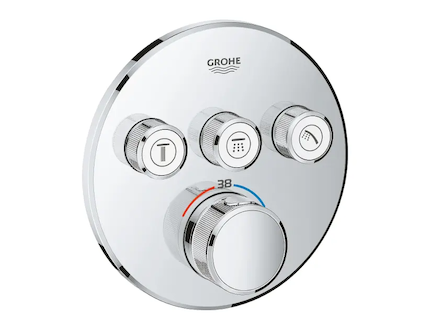 Grohe Grohtherm SmartControl - Termostatická sprchová podomítková baterie, 3 ventily, chrom 29121000
