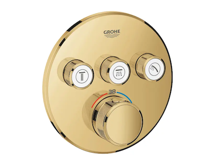 Grohe Grohtherm SmartControl - Termostatická sprchová podomítková baterie, 3 ventily, Cool Sunrise 29121GL0