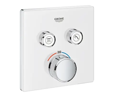 Grohe Grohtherm SmartControl - Termostatická vanová baterie pod omítku se 2 ventily, měsíční bílá 29156LS0