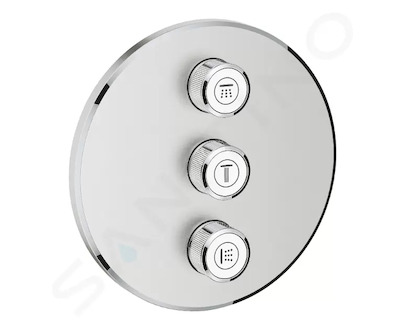 Grohe Grohtherm SmartControl - Třícestný ovladač pod omítku, supersteel 29122DC0
