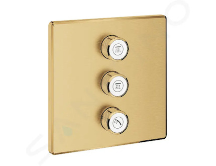 Grohe Grohtherm SmartControl - Ventil pod omítku pro 3 spotřebiče, kartáčovaný Cool Sunrise 29127GN0