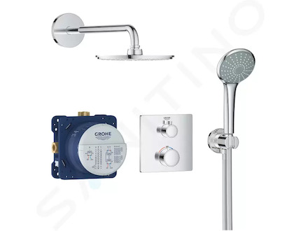 Grohe Grohtherm - Sprchový set Rainshower Cosmopolitan 210 s termostatem pod omítku, chrom 34734000