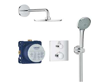 Grohe Grohtherm - Sprchový set Rainshower Cosmopolitan 210 s termostatem pod omítku, chrom 34734000