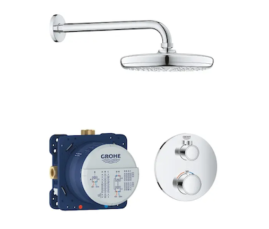 Grohe Grohtherm - Sprchový set Tempesta 210 s termostatem pod omítku, chrom 34726000