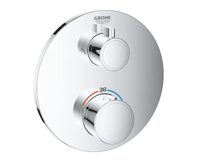 Grohe Grohtherm - Termostatická sprchová baterie pro 2 spotřebiče, chrom 24076000