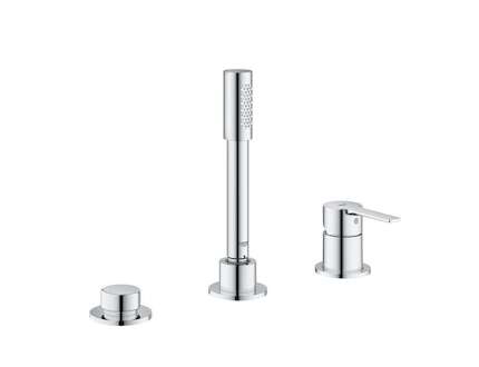 Grohe Lineare - Baterie na okraj vany, 3-otvorová instalace, chrom 19965001