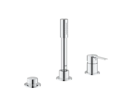 Grohe Lineare - Baterie na okraj vany, 3-otvorová instalace, chrom 19965001
