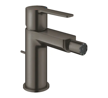 Grohe Lineare - Bidetová baterie s výpustí, kartáčovaný Hard Graphite 33848AL1