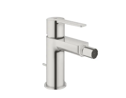 Grohe Lineare - Bidetová baterie s výpustí, supersteel 33848DC1