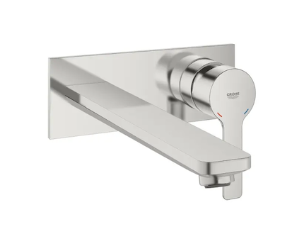 Grohe Lineare - Umyvadlová baterie L pod omítku, 2-otvorová instalace, supersteel 23444DC1