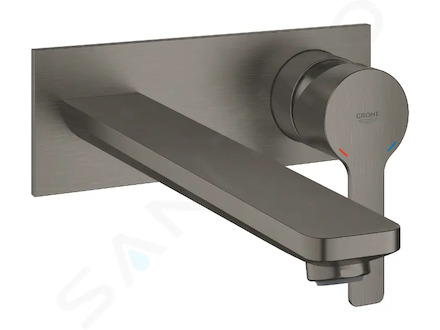 Grohe Lineare - Umyvadlová baterie pod omítku, 2-otvorová instalace, kartáčovaný Hard Graphite 23444AL1