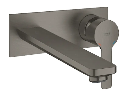 Grohe Lineare - Umyvadlová baterie pod omítku, 2-otvorová instalace, kartáčovaný Hard Graphite 23444AL1