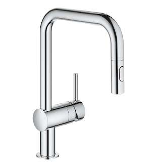 Grohe Minta - Dřezová baterie s výsuvnou sprškou, chrom 32322002