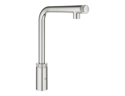 Grohe Minta SmartControl - Dřezová baterie s výsuvnou koncovkou, SmartControl, supersteel 31613DC0