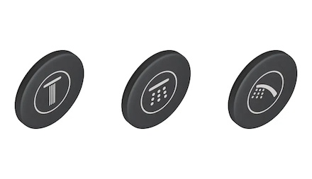 Grohe Náhradní díly - Krytky symbolů pro baterie SmartControl, 3 ks 14079XH0