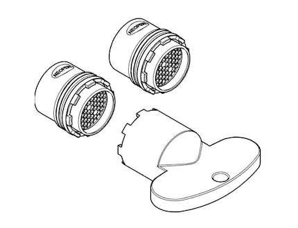 Grohe Náhradní díly - Set pro úsporu vody, chrom 40531000