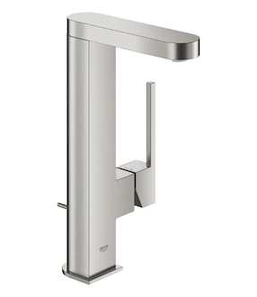 Grohe Plus - Umyvadlová baterie L, s výpustí a výsuvnou koncovkou, supersteel 23843DC3