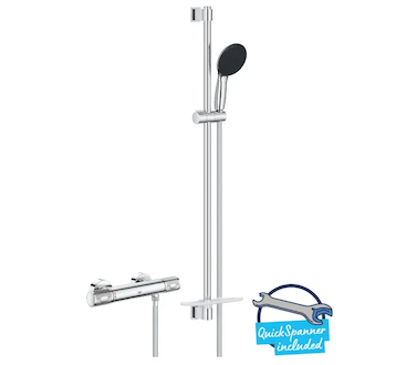 Grohe Precision Feel - Sprchový set s termostatem, 3 proudy, chrom 34853001