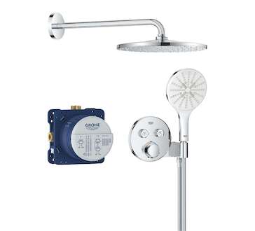 Grohe Precision SmartControl - Sprchový set s termostatem pod omítku, průměr 31 cm, 3 proudy, chrom 34877000