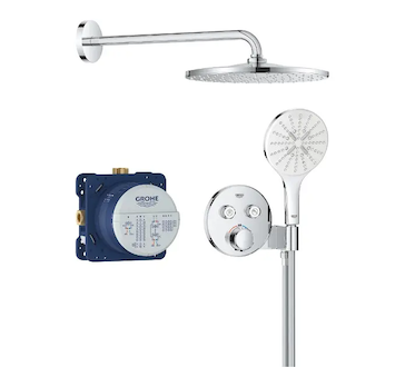 Grohe Precision SmartControl - Sprchový set s termostatem pod omítku, průměr 31 cm, 3 proudy, chrom 34877000