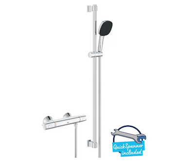 Grohe Precision Trend - Sprchový set s termostatem, 3 proudy, chrom 34855003