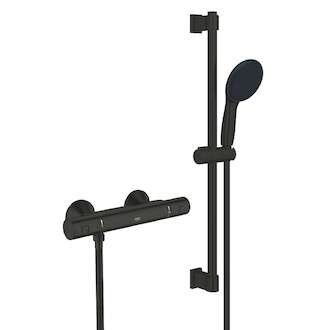 Grohe QuickFix Precision Start - Sprchový set s termostatem, matná černá 345972431