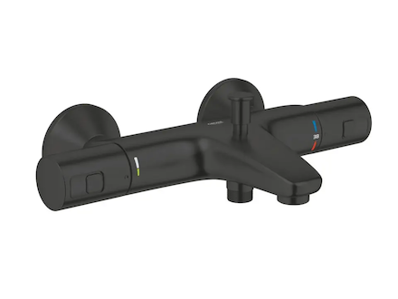 Grohe QuickFix Precision Start - Termostatická vanová baterie, matná černá 345982430