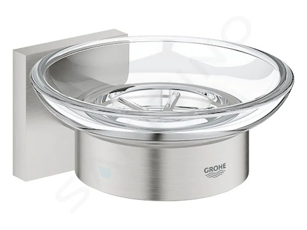 Grohe QuickFix Start Cube - Mýdlenka s držákem, sklo/supersteel 41096DC0