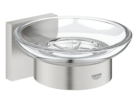 Grohe QuickFix Start Cube - Mýdlenka s držákem, sklo/supersteel 41096DC0