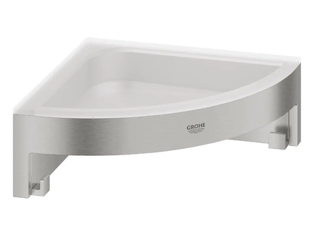 Grohe QuickFix Start Cube - Rohová polička, supersteel 41106DC0
