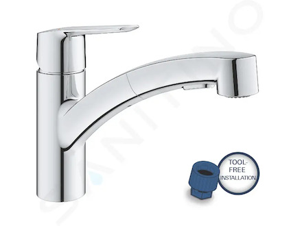 Grohe QuickFix Start - Dřezová baterie s výsuvnou sprškou, chrom 30531001