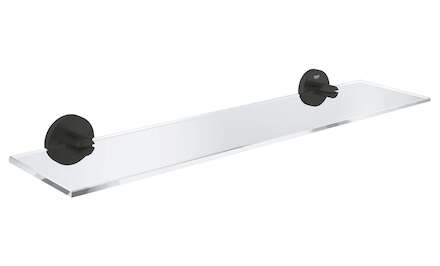 Grohe QuickFix Start - Polička, délka 53 cm, sklo/matná černá 412022430