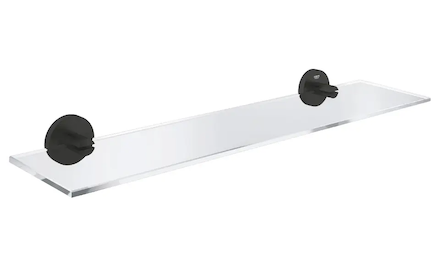 Grohe QuickFix Start - Polička, délka 53 cm, sklo/matná černá 412022430