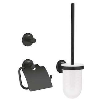 Grohe QuickFix Start - Set doplňků pro toaletu 3 v 1, matná černá 412042430