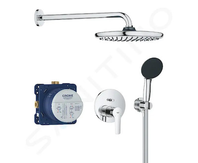 Grohe QuickFix Start - Sprchový set pod omítku, průměr 25 cm, 2 proudy, chrom 25292000