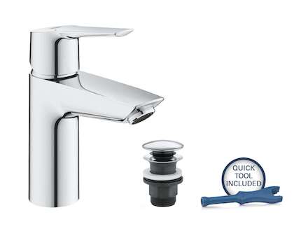 Grohe QuickFix Start - Umyvadlová baterie s výpustí Push-Open, chrom 23550002
